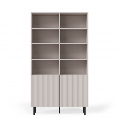Design Plus Studio Kuchni & Salon Meblowy | PAXOS REG-1 regał, kolor: kaszmir - czarny (2p1szt) | 5905248137790