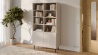Design Plus Studio Kuchni & Salon Meblowy | PAXOS REG-1 regał, kolor: kaszmir - czarny (2p1szt) | 5905248137790