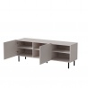 Design Plus Studio Kuchni & Salon Meblowy | PAXOS RTV-1 TV stolik RTV 150 cm, kolor: kaszmir - czarny (2p1szt) | 5905248137776
