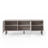 Design Plus Studio Kuchni & Salon Meblowy | PAXOS RTV-1 TV stolik RTV 150 cm, kolor: kaszmir - czarny (2p1szt) | 5905248137776