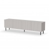 Design Plus Studio Kuchni & Salon Meblowy | PAXOS RTV-2 TV stolik RTV 200 cm, kolor: kaszmir - czarny (2p1szt) | 5905248137783