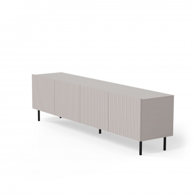 Design Plus Studio Kuchni & Salon Meblowy | PAXOS RTV-2 TV stolik RTV 200 cm, kolor: kaszmir - czarny (2p1szt) | 5905248137783