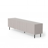 Design Plus Studio Kuchni & Salon Meblowy | PAXOS RTV-2 TV stolik RTV 200 cm, kolor: kaszmir - czarny (2p1szt) | 5905248137783