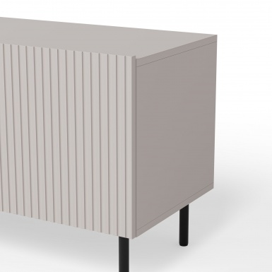 Design Plus Studio Kuchni & Salon Meblowy | PAXOS RTV-2 TV stolik RTV 200 cm, kolor: kaszmir - czarny (2p1szt) | 5905248137783