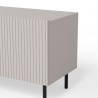 Design Plus Studio Kuchni & Salon Meblowy | PAXOS RTV-2 TV stolik RTV 200 cm, kolor: kaszmir - czarny (2p1szt) | 5905248137783