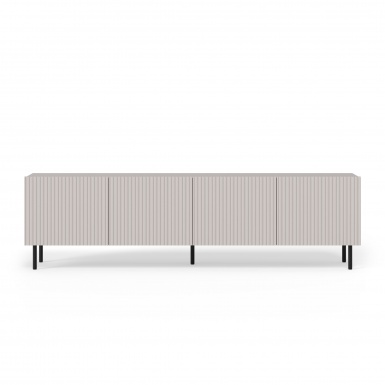 Design Plus Studio Kuchni & Salon Meblowy | PAXOS RTV-2 TV stolik RTV 200 cm, kolor: kaszmir - czarny (2p1szt) | 5905248137783