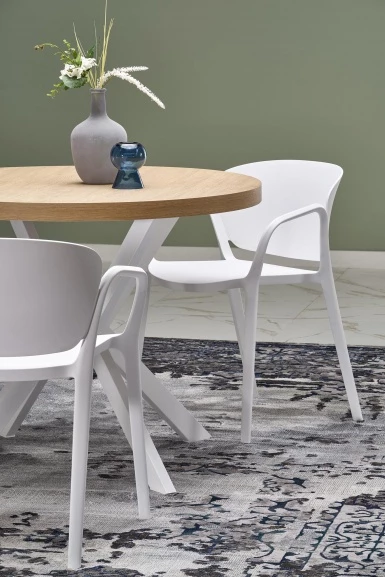 Design Plus Studio Kuchni & Salon Meblowy | PERONI stół rozkładany dąb złoty - biały (2p1szt) | 2010001194316