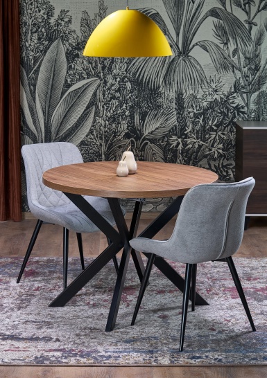 Design Plus Studio Kuchni & Salon Meblowy | PERONI stół rozkładany orzech - czarny (2p1szt) | 5905248137233
