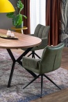 Design Plus Studio Kuchni & Salon Meblowy | PERONI stół rozkładany orzech - czarny (2p1szt) | 5905248137233
