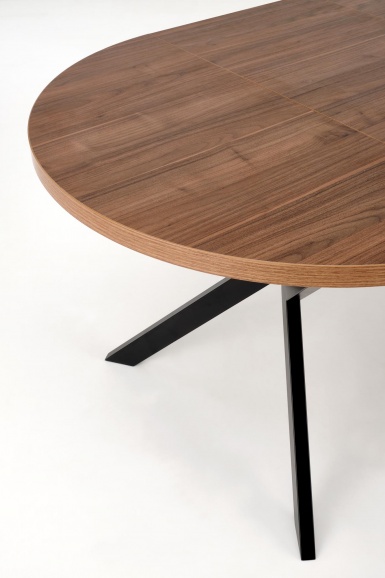 Design Plus Studio Kuchni & Salon Meblowy | PERONI stół rozkładany orzech - czarny (2p1szt) | 5905248137233