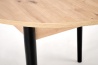 Design Plus Studio Kuchni & Salon Meblowy | PIVOT stół rozkładany 102-142x102x75 cm, blat - dąb artisan, nogi - czarny (1p1szt) | 5905248137356