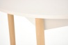 Design Plus Studio Kuchni & Salon Meblowy | PIVOT stół rozkładany 102-142x102x75 cm, blat - kaszmir, nogi - naturalny (1p1szt) | 5905248137349