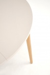 Design Plus Studio Kuchni & Salon Meblowy | PIVOT stół rozkładany 102-142x102x75 cm, blat - kaszmir, nogi - naturalny (1p1szt) | 5905248137349