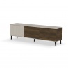 Design Plus Studio Kuchni & Salon Meblowy | RANDOM 2 RTV-2 stolik RTV 180 cm kaszmir / orzech / czarny (2p1szt) | 5905248137707