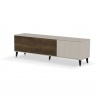 Design Plus Studio Kuchni & Salon Meblowy | RANDOM 2 RTV-2 stolik RTV 180 cm kaszmir / orzech / czarny (2p1szt) | 5905248137707