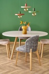 Design Plus Studio Kuchni & Salon Meblowy | RUBEN stół kolor blat - kaszmir, nogi - naturalny (102-142x102x75 cm) (2p1szt) | 5905248137370