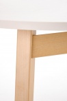 Design Plus Studio Kuchni & Salon Meblowy | RUBEN stół kolor blat - kaszmir, nogi - naturalny (102-142x102x75 cm) (2p1szt) | 5905248137370