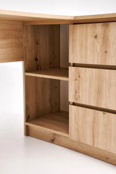 Design Plus Studio Kuchni & Salon Meblowy | BEGA biurko, dąb artisan (2p1szt) | 5905248137424