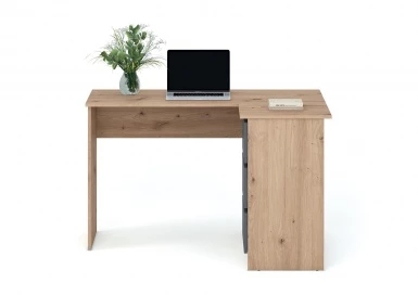 Design Plus Studio Kuchni & Salon Meblowy | BEGA biurko, dąb artisan / grafitowy (2p1szt) | 5905248137431