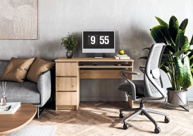 Design Plus Studio Kuchni & Salon Meblowy | CINO biurko, dąb artisan (2p1szt) | 5905248137455