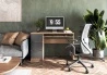 Design Plus Studio Kuchni & Salon Meblowy | CINO biurko, dąb artisan / grafitowy (2p1szt) | 5905248137462