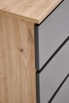 Design Plus Studio Kuchni & Salon Meblowy | CINO biurko, dąb artisan / grafitowy (2p1szt) | 5905248137462