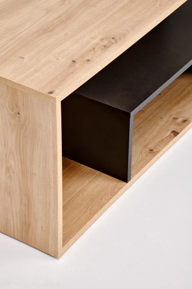 Design Plus Studio Kuchni & Salon Meblowy | IVA ława, dąb artisan / czarny (1p1szt) | 5905248137578