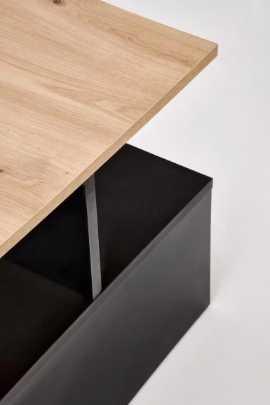 Design Plus Studio Kuchni & Salon Meblowy | IVA ława, dąb artisan / czarny (1p1szt) | 5905248137578