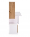 Design Plus Studio Kuchni & Salon Meblowy | MISO biurko, biały / dąb artisan (2p1szt) | 5905248137479