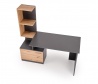 Design Plus Studio Kuchni & Salon Meblowy | MISO biurko, grafitowy / dąb artisan (2p1szt) | 5905248137486