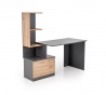 Design Plus Studio Kuchni & Salon Meblowy | MISO biurko, grafitowy / dąb artisan (2p1szt) | 5905248137486