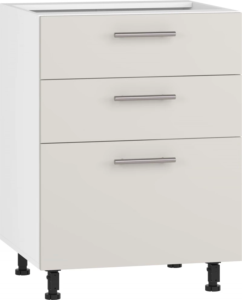 Design Plus Studio Kuchni & Salon Meblowy | VENTO D3S-60/82 szafka dolna z szufladami, mechanizm Hettich front: kaszmir (1p1szt) | 5905248137929