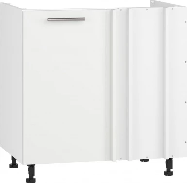 Design Plus Studio Kuchni & Salon Meblowy | VENTO DKN-100/82 szafka zlewozmywakowa narożna front: biały mat (1p1szt) | 5905248138056