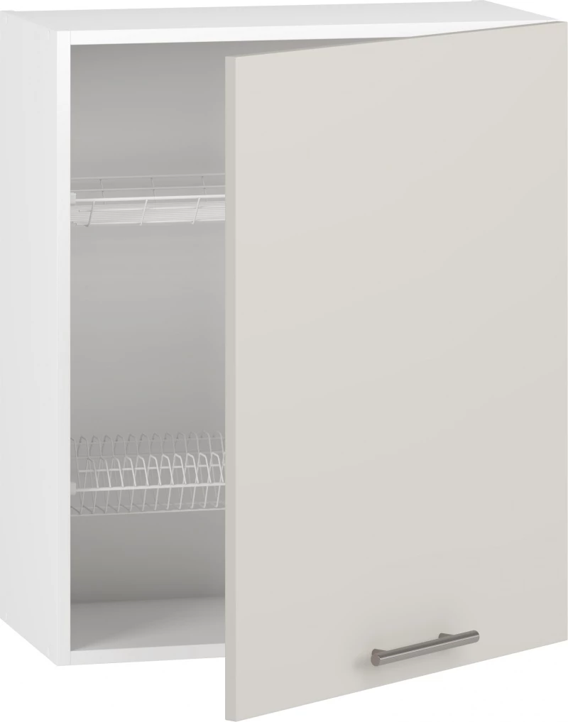 Design Plus Studio Kuchni & Salon Meblowy | VENTO GC-60/72 szafka górna z ociekaczem, front: kaszmir (2p1szt) | 5905248138360