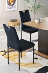 Design Plus Studio Kuchni & Salon Meblowy | WILSON stół rozkładany, blat - dąb artisan / czarny, nogi - dąb artisan / czarny (2p1szt) | 5905248137868