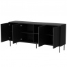 Design Plus Studio Kuchni & Salon Meblowy | ABI komoda czarny mat/ czarny mat | 2010001199175