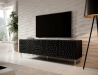 Design Plus Studio Kuchni & Salon Meblowy | HOLE RTV 190 czarny mat/ czarny mat | 2010001192053