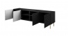 Design Plus Studio Kuchni & Salon Meblowy | HOLE RTV 190 czarny mat/ czarny mat | 2010001192053