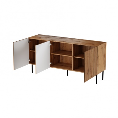Design Plus Studio Kuchni & Salon Meblowy | JUNGLE KMODA 152 dąb wotan mat/ czarny mat | 2010001193647