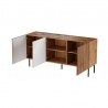 Design Plus Studio Kuchni & Salon Meblowy | JUNGLE KMODA 152 dąb wotan mat/ czarny mat | 2010001193647