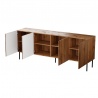 Design Plus Studio Kuchni & Salon Meblowy | JUNGLE KMODA 190 dąb wotan mat/ czarny mat | 2010001193616