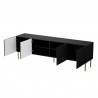 Design Plus Studio Kuchni & Salon Meblowy | JUNGLE RTV czarny mat/ czarny mat | 2010001193661