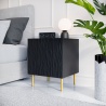 Design Plus Studio Kuchni & Salon Meblowy | JUNGLE szafka nocna (2 szt. ) czarny mat/ czarny mat | 2010001193692
