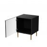 Design Plus Studio Kuchni & Salon Meblowy | JUNGLE szafka nocna (2 szt. ) czarny mat/ czarny mat | 2010001193692