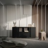 Design Plus Studio Kuchni & Salon Meblowy | MICHELLE komoda czarny/ dąb viking | 5903815003981