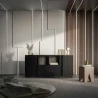 Design Plus Studio Kuchni & Salon Meblowy | MICHELLE komoda czarny/ dąb viking | 5903815003981