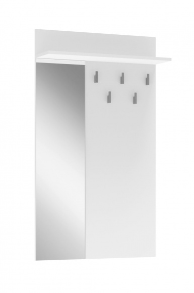 Design Plus Studio Kuchni & Salon Meblowy | LIMA PR-1 wieszak z lustrem biały (1p1szt) | 5905248138735
