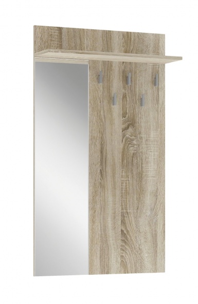 Design Plus Studio Kuchni & Salon Meblowy | LIMA PR-1 wieszak z lustrem dąb sonoma (1p1szt) | 5905248138759