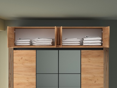 Design Plus Studio Kuchni & Salon Meblowy | URSO 10 craft złoty/czarny - nadstawka 4D | 