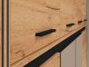 Design Plus Studio Kuchni & Salon Meblowy | URSO 10 craft złoty/czarny - nadstawka 4D | 